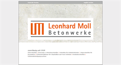 Desktop Screenshot of moll-betonwerke.de