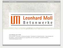 Tablet Screenshot of moll-betonwerke.de